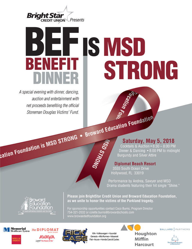 BEF is MSD Strong Dinner Benefit Invitation