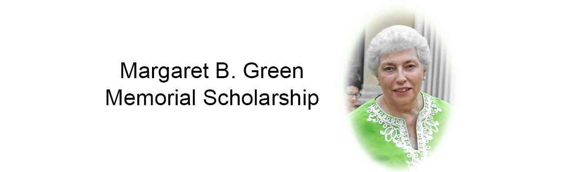 Margaret B Green Memorial Scholarship Banner