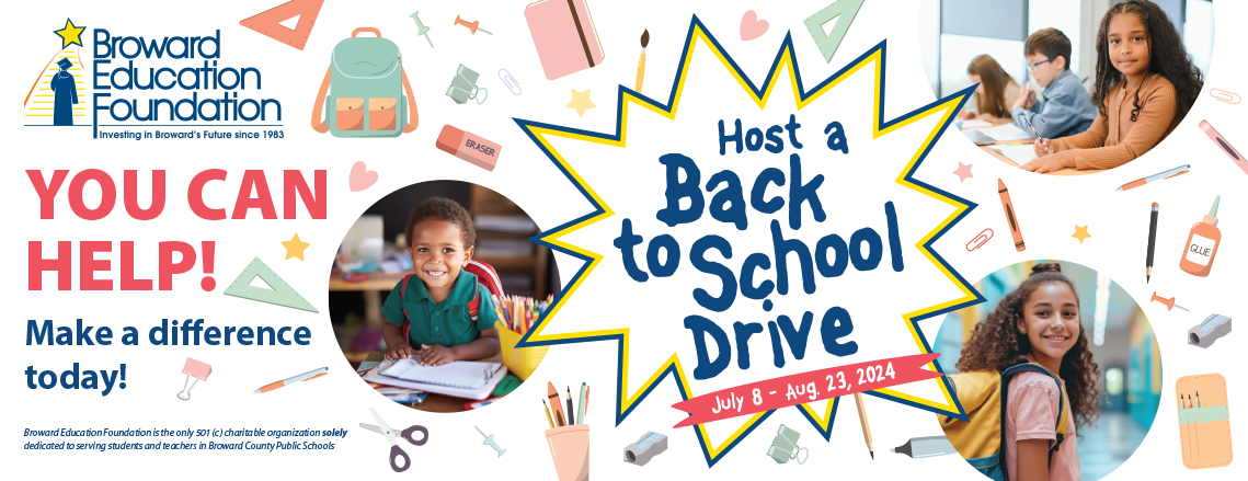 2024 Back to School Drive Banner